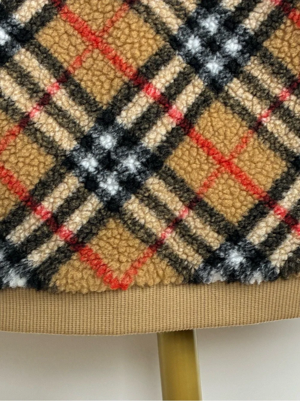 Burberry Kids vintage check fleece pullover